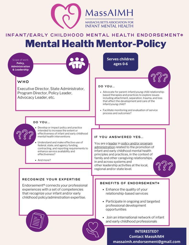 MassAIMH Mental Health Mentor-Policy